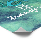 バタフ感動的ラアートポスターの変身 ポスター (角)