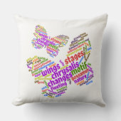 バタフ感動的ロエレガントラベル雲 クッション (正面)