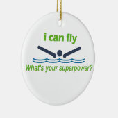 バタフ素晴らしローク泳ぐ人のギフト! セラミックオーナメント (右)