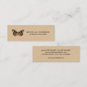 バタフ素朴ロのロシンプルゴ スキニー名刺 (正面/裏面)