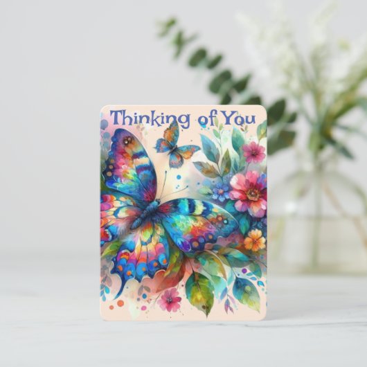 バタフ考えィーズ・オブ・ユーパーソナライズされたカード (スタンド正面)