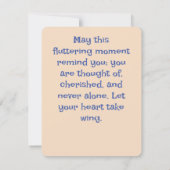 バタフ考えィーズ・オブ・ユーパーソナライズされたカード (裏面)