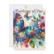 バタフ考えィーズ・オブ・ユーパーソナライズされたカード