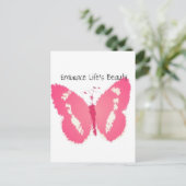 バタフ色彩の鮮やかィー美しい ポストカード (スタンド正面)