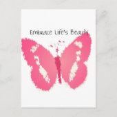 バタフ色彩の鮮やかィー美しい ポストカード (正面)