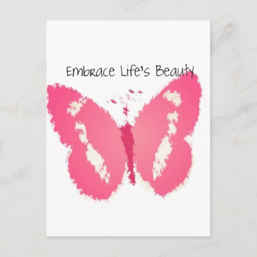 バタフ色彩の鮮やかィー美しい ポストカード (正面)