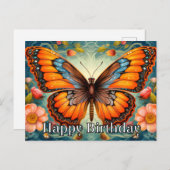 バタフ芸術的お洒落ィーハッピーバースデー シーズンポストカード (正面/裏面)