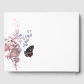 バタフ葉ィースエレガント、ベビーブシャワー ゲストブック (裏面)