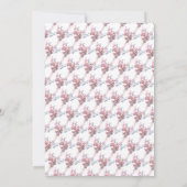 バタフ葉ィースエレガント、ベビーブシャワー 招待状 (裏面)