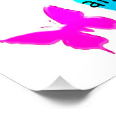 バタフ賛美ィー75番目誕生日デザイン ポスター (コーナー)