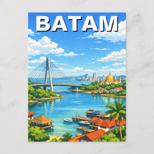 バタム島インドネシア旅行 ポストカード