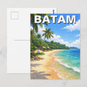 バタム島インドネシア旅行 ポストカード (正面/裏面)