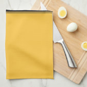 バタモダンーイエローシルバーグレイストライプブラック キッチンタオル (四つ折り)