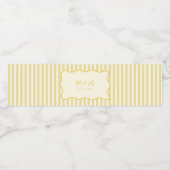 バタモダンーイエロー結婚ズ ペットボトルラベル (シングルラベル)