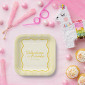 バタモダンーイエロー結婚ズ ペーパープレート (パーティー)