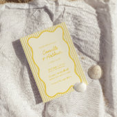 バタモダンーイエロー結婚式招待状 招待状