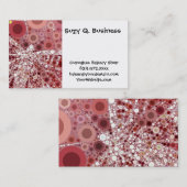 バタユニークフライモザイクモーブカラー 名刺 (正面/裏面)