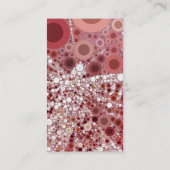 バタユニークフライモザイクモーブカラー 名刺 (裏面)