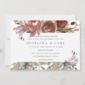 バタラム＆プラム ウェディング 招待状 ランドスケープ (正面)