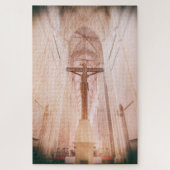 バタルハ修道院の祭壇の後ろの十字架 ジグソーパズル (縦)