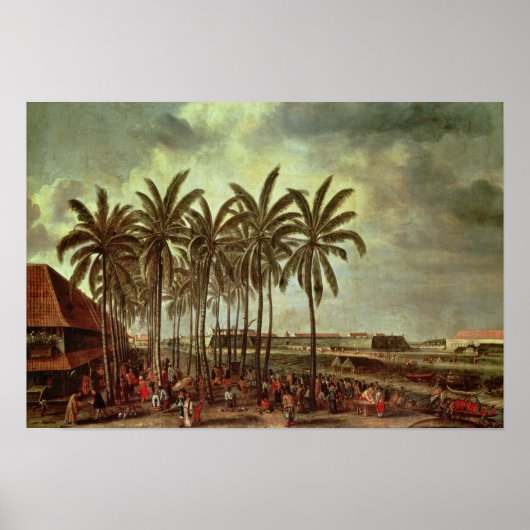 バタヴィアの城，カリベサールから見る ポスター (正面)