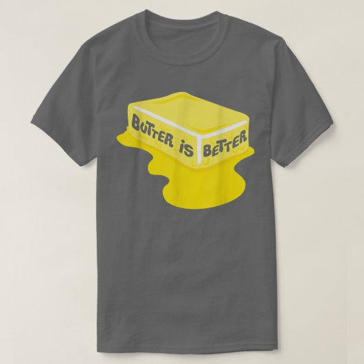 バターがシェフ素晴らし料理 Tシャツ (デザイン正面)