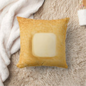 バターが付いているトースト クッション (ブランケット)