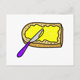 バターつきパン ポストカード