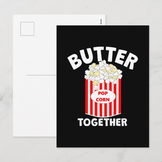 バターでひとつになる映画ポップコーン シーズンポストカード (正面/裏面)