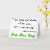 バターとウイスキー カード (黄色い花)