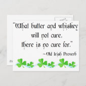 バターとウイスキー ポストカード (正面/裏面)