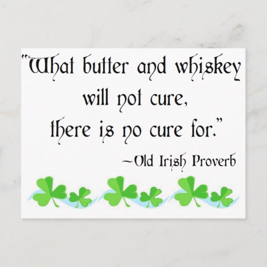 バターとウイスキー ポストカード (正面)