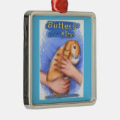 バターによってはカバー優れた正方形のオーナメントが家に帰ります メタルオーナメント (右)