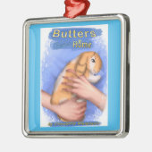 バターによってはカバー優れた正方形のオーナメントが家に帰ります メタルオーナメント (左)