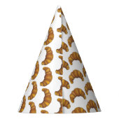 バターのような熱いクロワッサン菓子フランスの食品 パーティーハット (裏面)