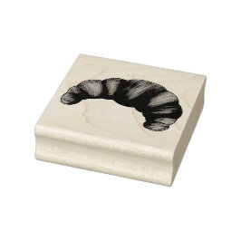 バターのフレーク状クロワッサンフランスのクレセント菓子 ラバースタンプ