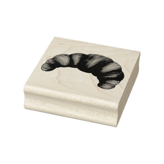 バターのフレーク状クロワッサンフランスのクレセント菓子 ラバースタンプ (スタンプ)