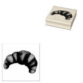 バターのフレーク状クロワッサンフランスのクレセント菓子 ラバースタンプ (押印)