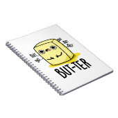 バターのユーモア バターのしゃれ ノートブック (右側)