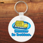 バターの方が良い キーホルダー (正面)