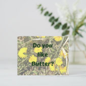 バターは好きですか？ タンポポの楽しいポストカード ポストカード (スタンド正面)