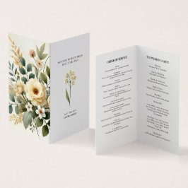 バターイエローウォーターカラーフローラエレガント招待状