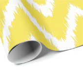 バターイエローサザンコテージシェブロン ラッピングペーパー (ロールコーナー)