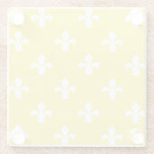 バターイエローサザンコテージフルーアデリス ガラスコースター (裏面)