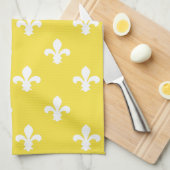 バターイエローサザンコテージフルーアデリス キッチンタオル (四つ折り)