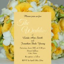 バターイエローシンプルスタイル結婚ズ