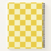 バターイエローチェッカー ノートブック (裏面)