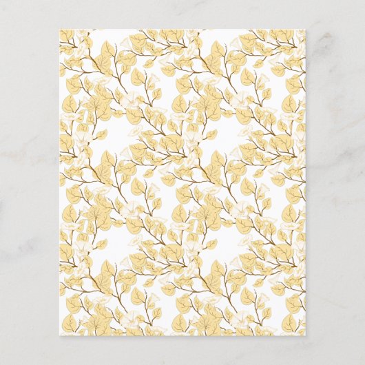 バターイエローホワイトモーニンググローリースクラップブック紙 (正面)