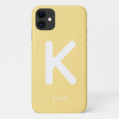 バターイエローモノグラムフォンケース Case-Mate iPhoneケース (裏面)