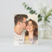 バターイエローローズフラワーロマンチックなフローラ写真 ポストカード (スタンド正面)